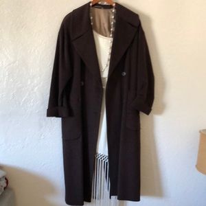 Long wool cashmere angora coat